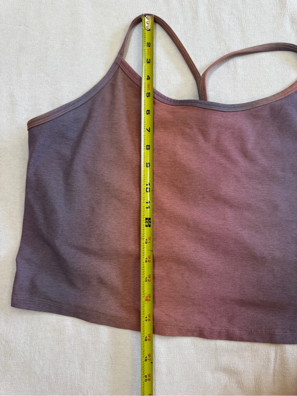 Beyond Yoga Women’s 4X SoftMark Slim Racerback Cropped Tank Bra Mauve Pink - Picture 6 of 8